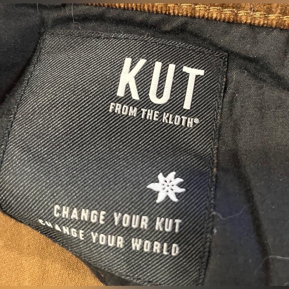 New Kut from the Kloth Women’s Brown Corduroy Diana Jeans. Size 14 - Picture 4 of 5